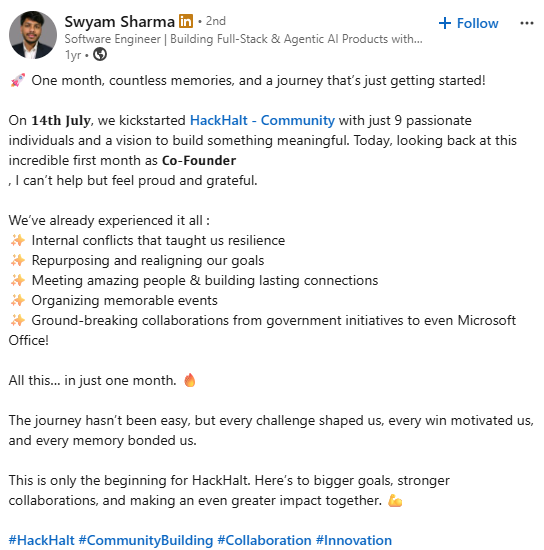 Cybersecurity Intern Feedback Testimonial